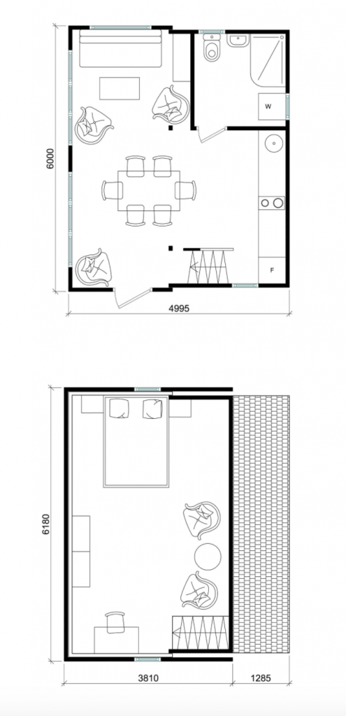 Floor plan for Brette Haus