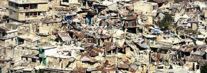 Devastation in Haiti after the earthquake