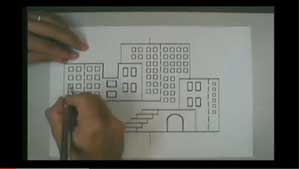 video of a paper cutout city