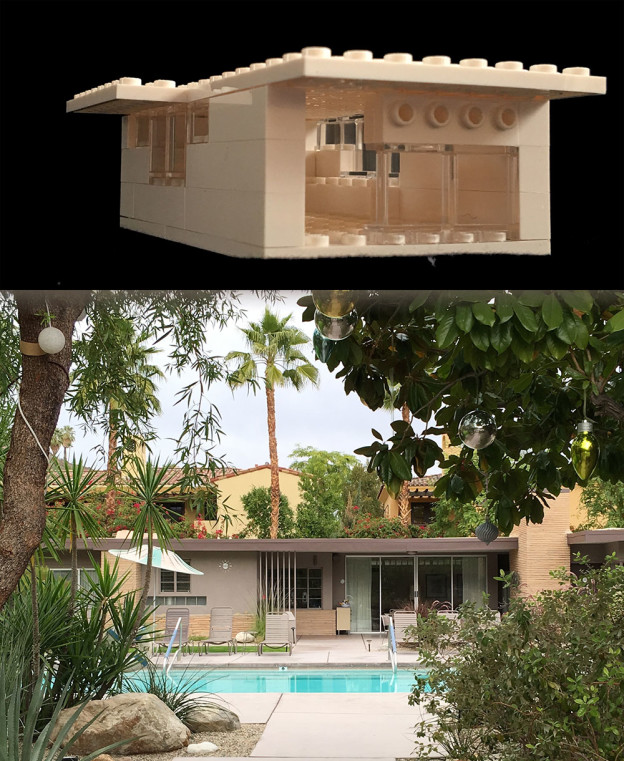 Modernist house and lego house