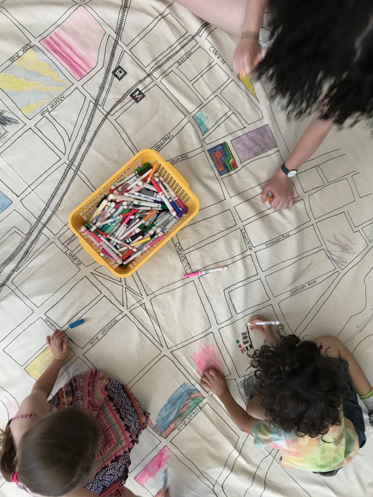 evanston map making with children for archKIDecture