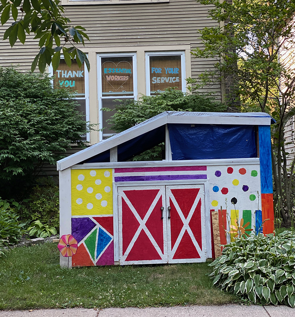 homenmade kid's house in Evanston