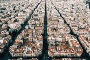 Barcelona photograph overhead