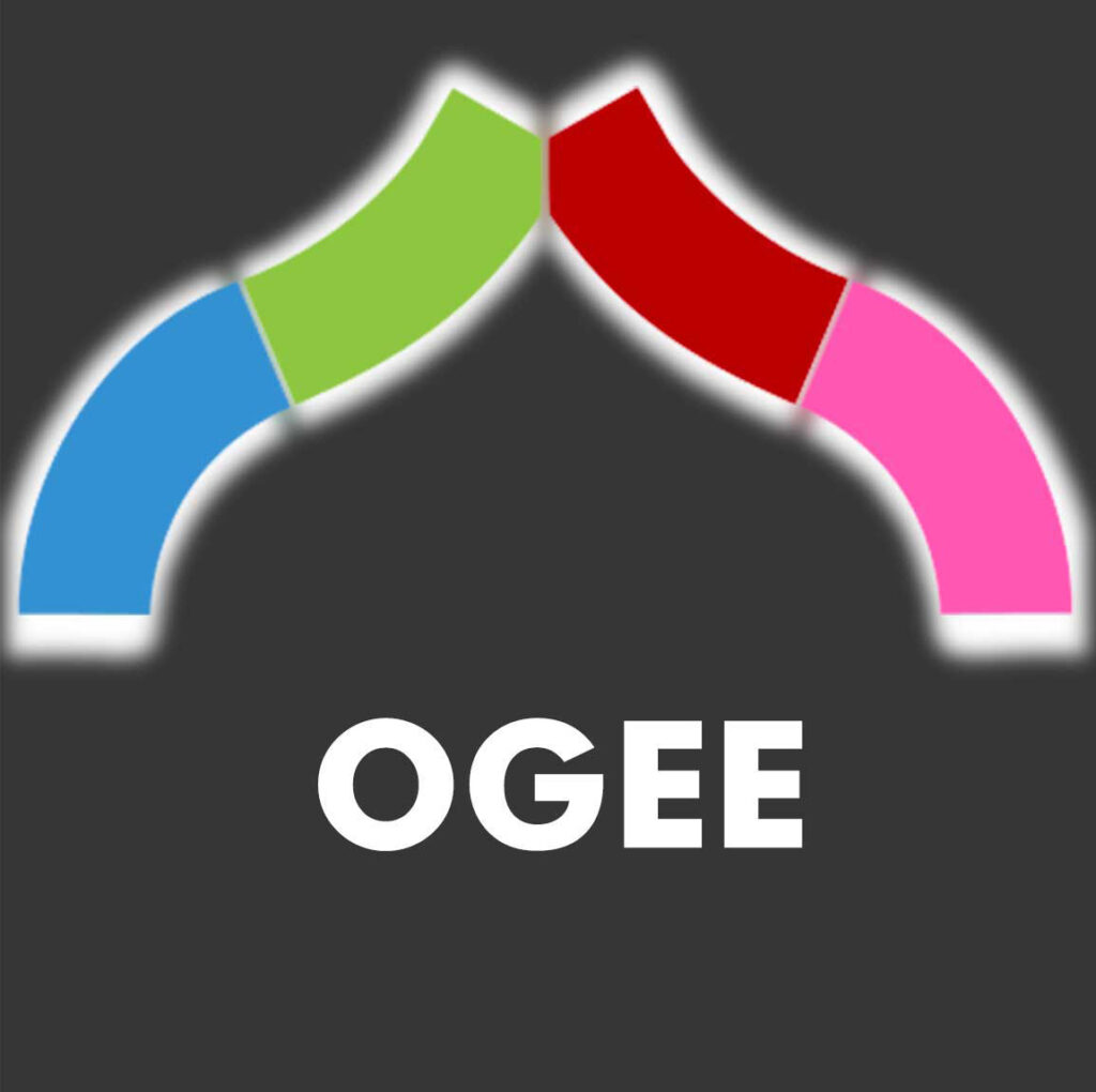 ogee arch detail illustration
