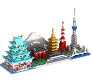 japan skyline in a lego type toy