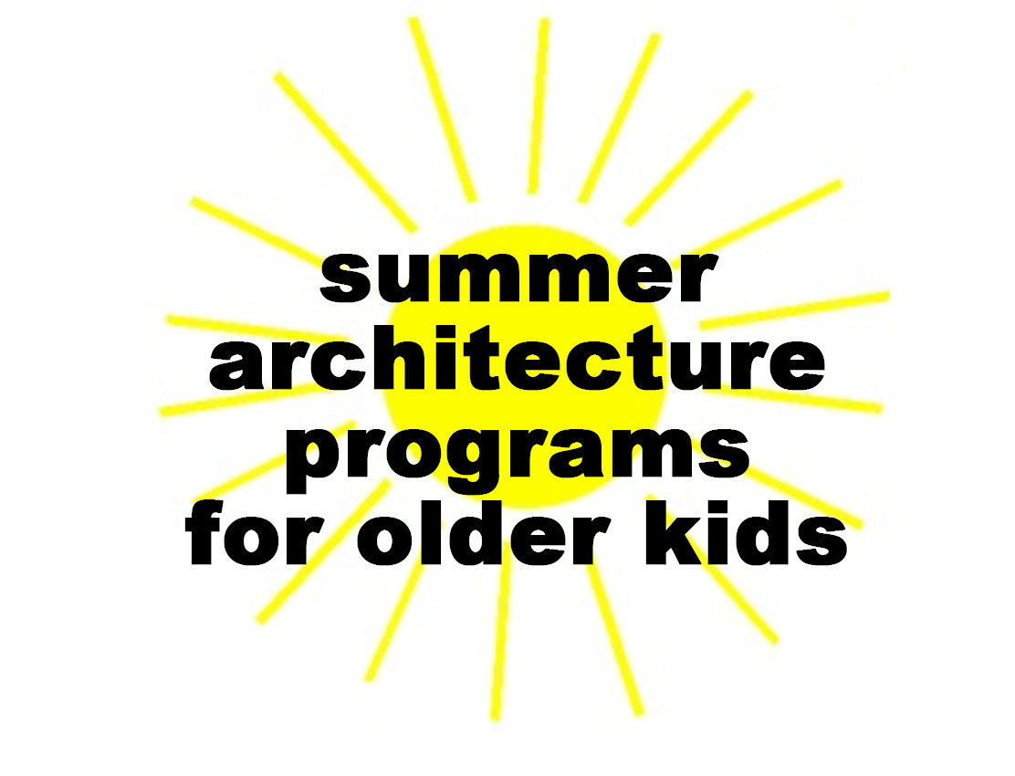 summer architecture programs for older kids with a sun in the background