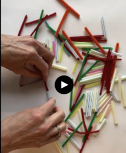 straws and pipe cleaner project video photo