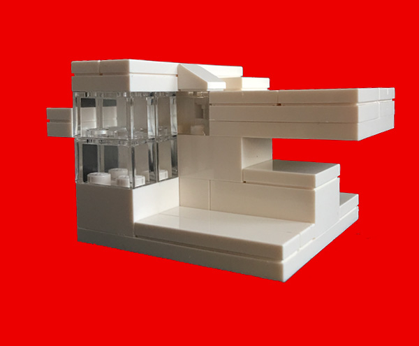 white lego building