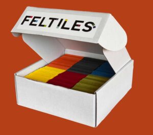 feltiles, a building kit made of felt for those interested in architecture, from archKIDecture