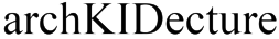 archKIDecture logo